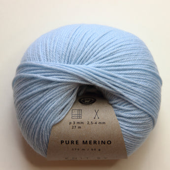Isblå - Pure Merino