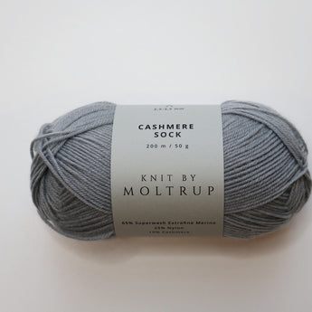 Stålgrå - Cashmere Sock